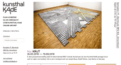 Desktop Screenshot of kunsthalkade.nl